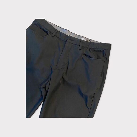 Greg Norman Golf Black Microlux Stretch Athletic Trouser Straight Leg RelaxedFit - Picture 4 of 7